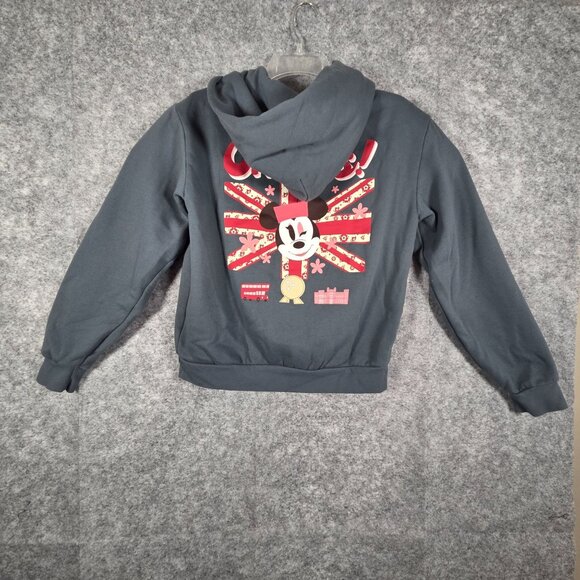 Disney Union Jack Minnie Mouse  Hoodie Sweatshirt U.K. Pavilion Women's Size M - Picture 4 of 7